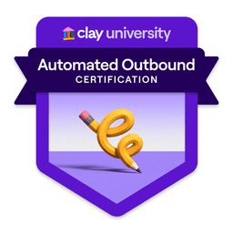 Clay - Automated Outbound — Clay University certified